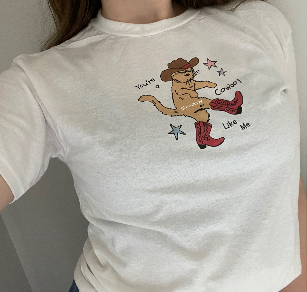 Cowboy Kitty Shrunken Tee