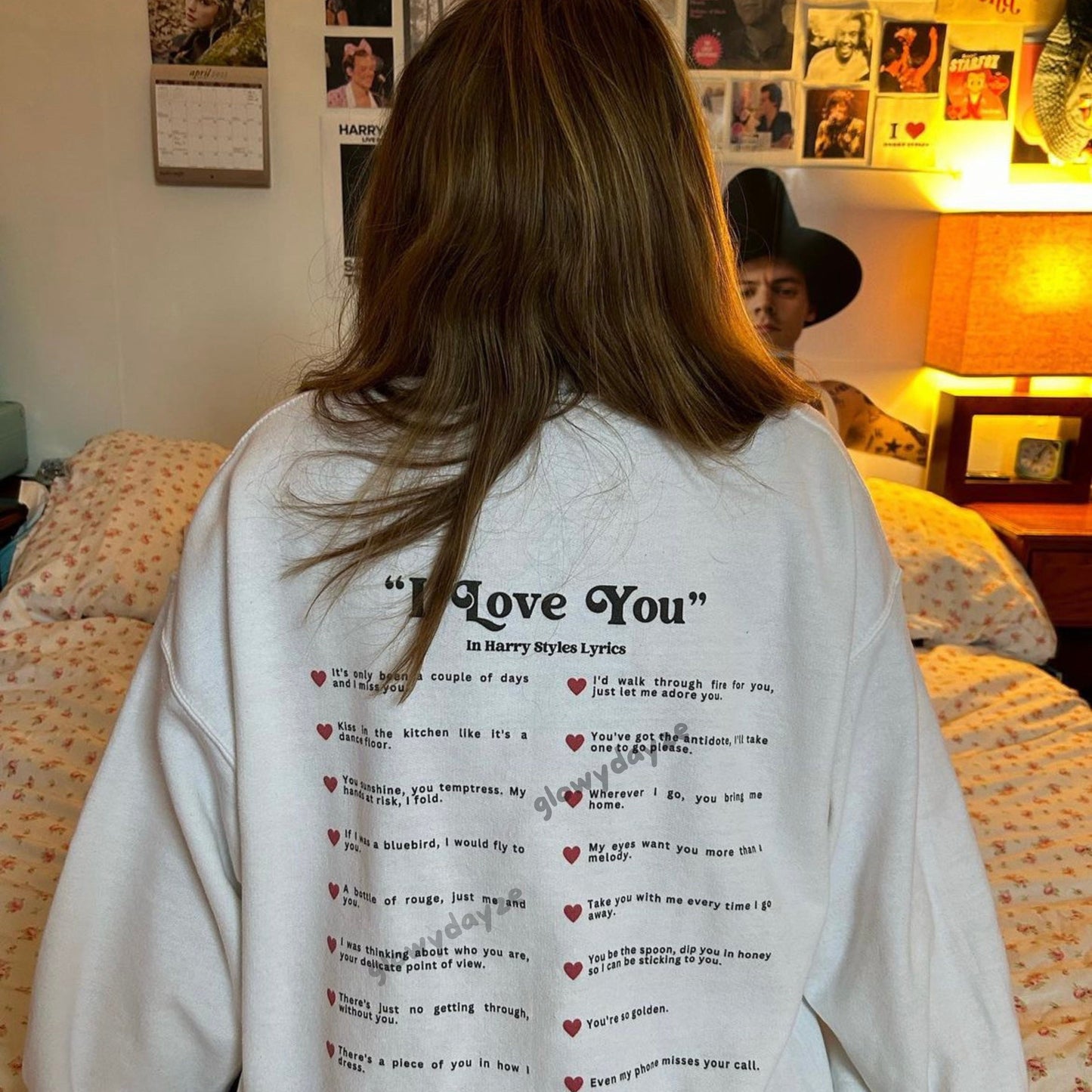 I Love You in Lyrics Crewneck (Custom)